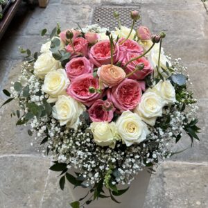 Cuore bianco e rosa